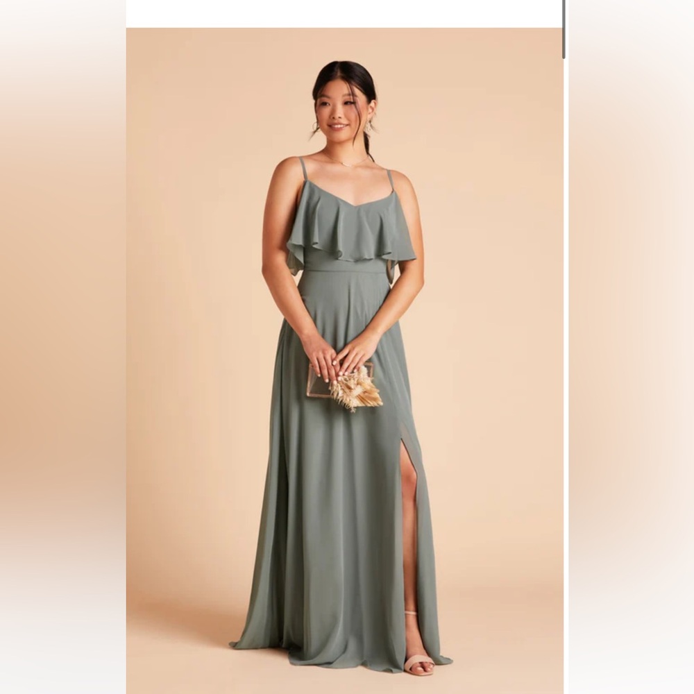 Birdy Grey / Jane Dress (with split) / Sea Glass / Large